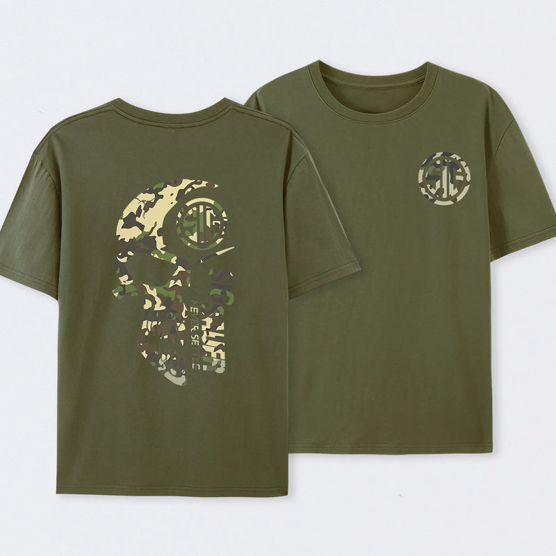Bold Camouflage Graphic T-Shirt