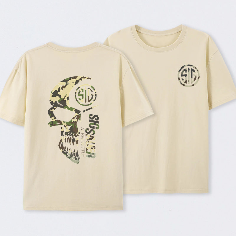 Bold Camouflage Graphic T-Shirt
