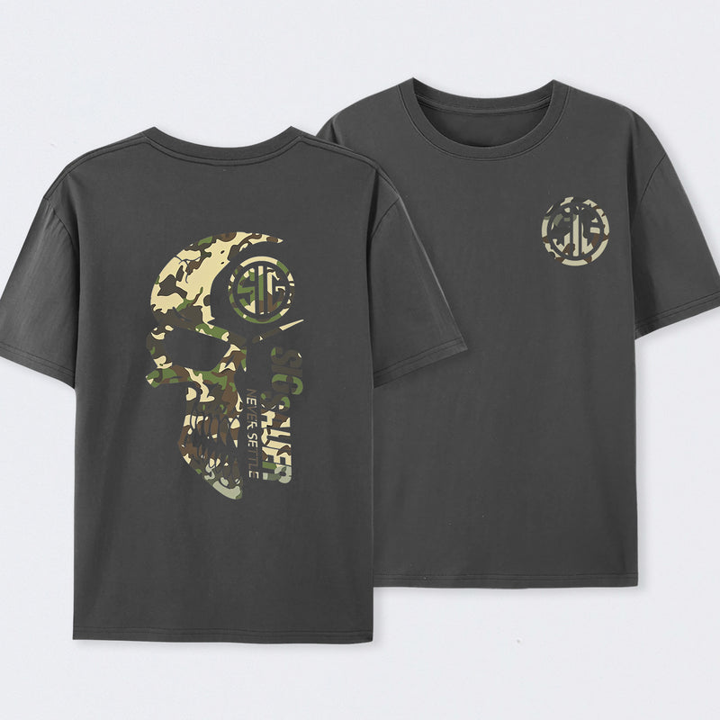 Bold Camouflage Graphic T-Shirt