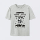 Funny Grim Reaper High Contrast Skull Graphic T-Shirt