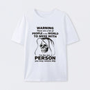 Funny Grim Reaper High Contrast Skull Graphic T-Shirt