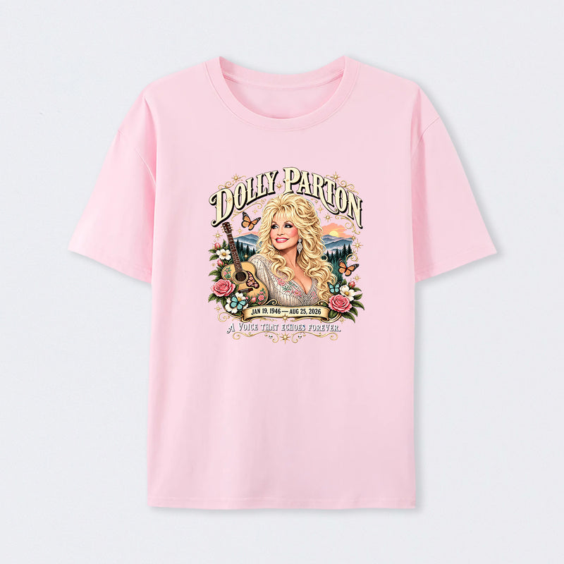 Country Music Tribute Dolly Parton Style Memorial T-Shirt