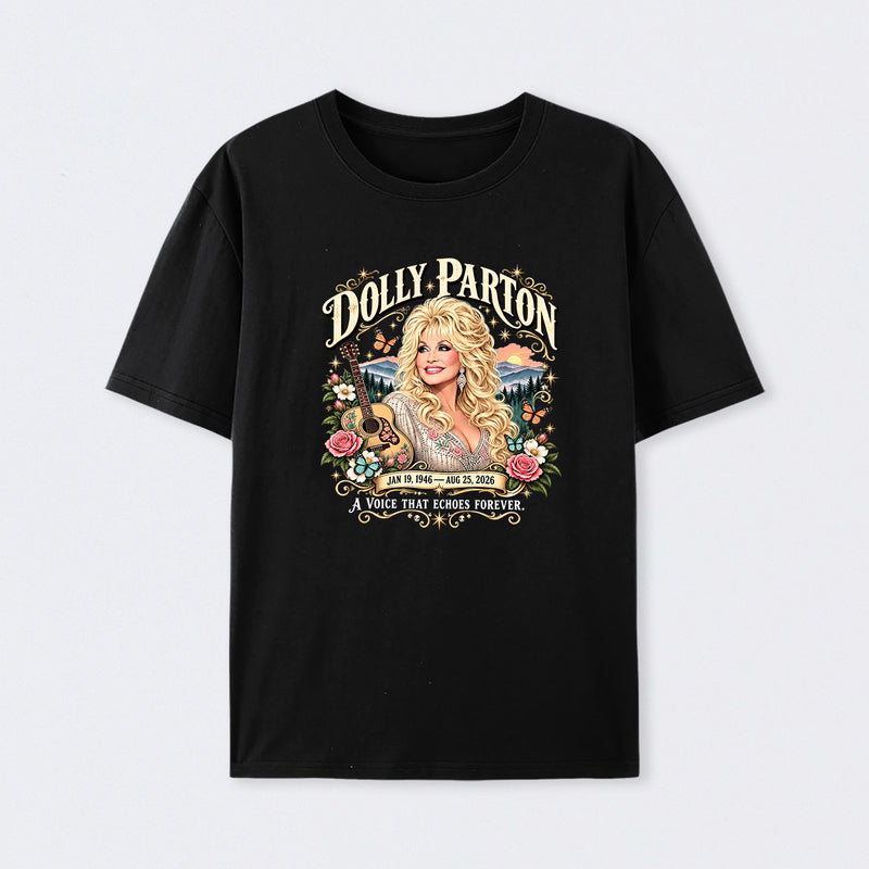 Country Music Tribute Dolly Parton Style Memorial T-Shirt