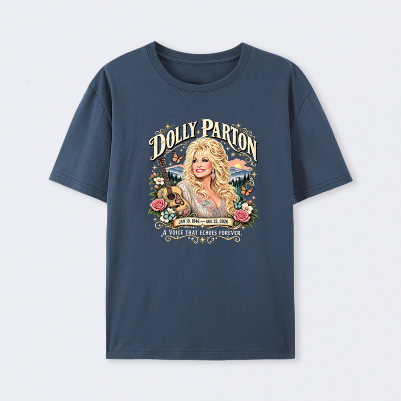 Country Music Tribute Dolly Parton Style Memorial T-Shirt