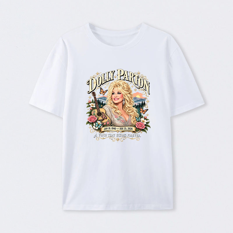 Country Music Tribute Dolly Parton Style Memorial T-Shirt