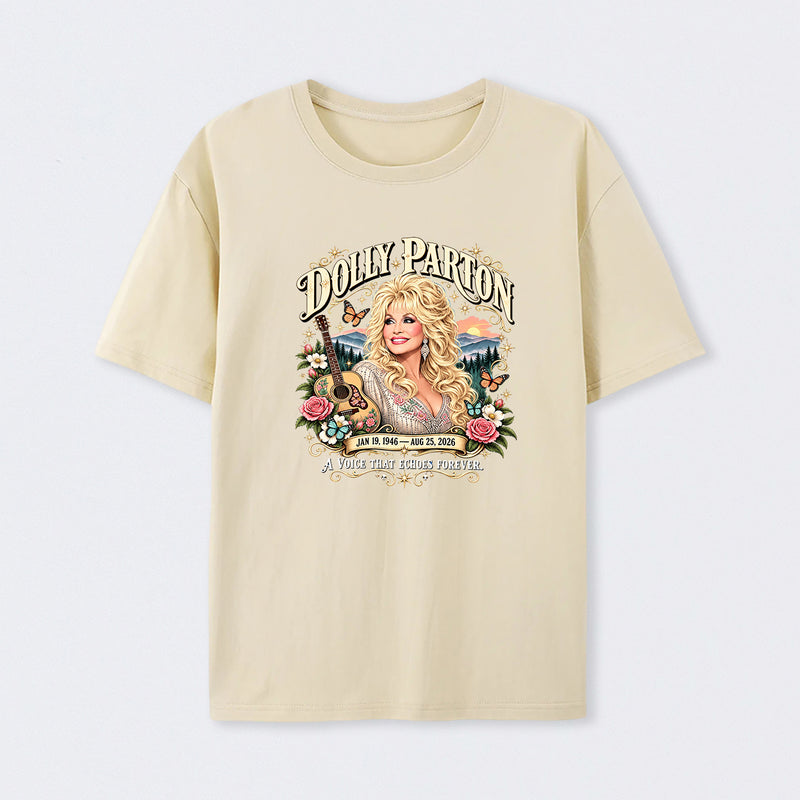 Country Music Tribute Dolly Parton Style Memorial T-Shirt