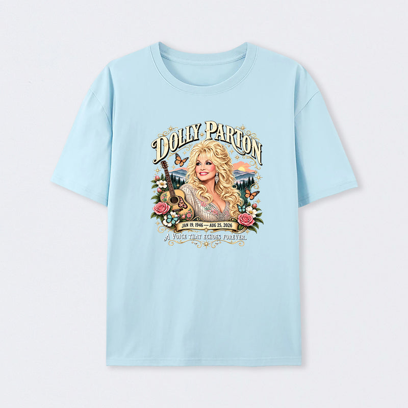 Country Music Tribute Dolly Parton Style Memorial T-Shirt