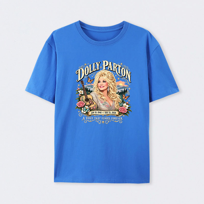 Country Music Tribute Dolly Parton Style Memorial T-Shirt