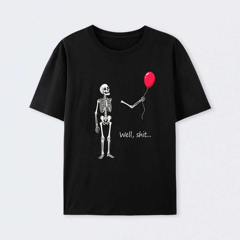 Funny Skeleton Balloon Halloween T-Shirt