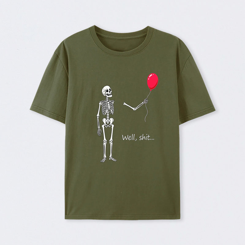Funny Skeleton Balloon Halloween T-Shirt