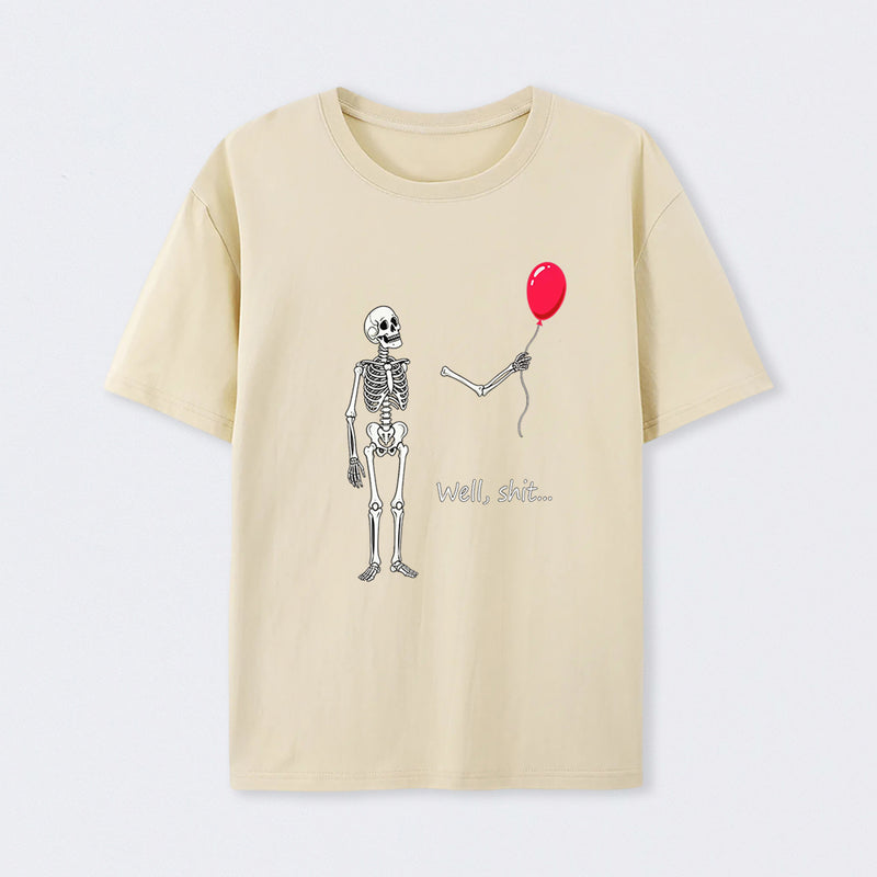 Funny Skeleton Balloon Halloween T-Shirt