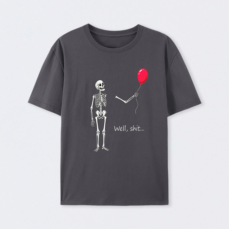 Funny Skeleton Balloon Halloween T-Shirt