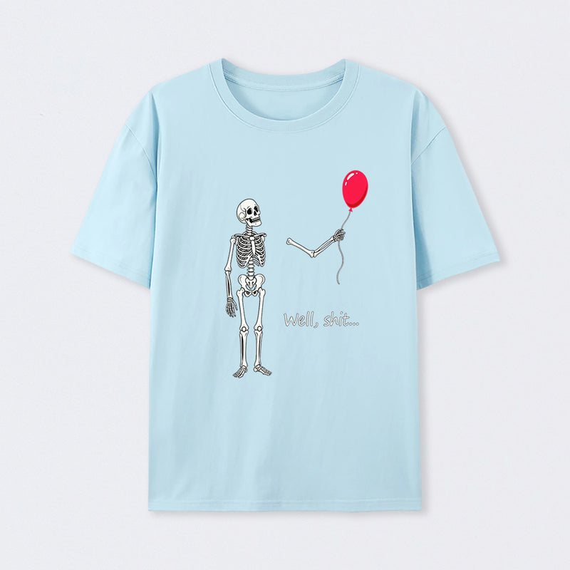 Funny Skeleton Balloon Halloween T-Shirt