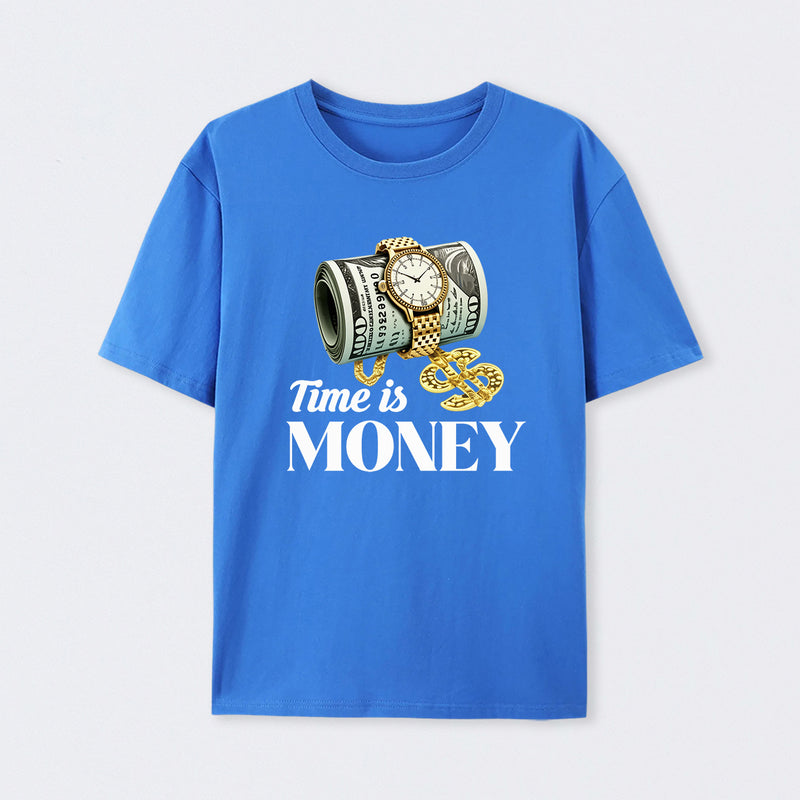 Time is Money Graphic Print T-Shirt