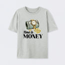 Time is Money Graphic Print T-Shirt