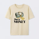 Time is Money Graphic Print T-Shirt