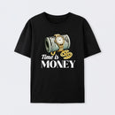 Time is Money Graphic Print T-Shirt