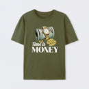 Time is Money Graphic Print T-Shirt
