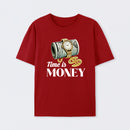 Time is Money Graphic Print T-Shirt
