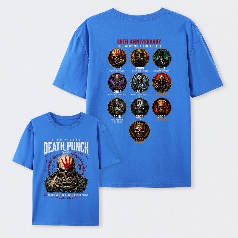 Five Finger Death Punch FFDP 20th Anniversary T-Shirt