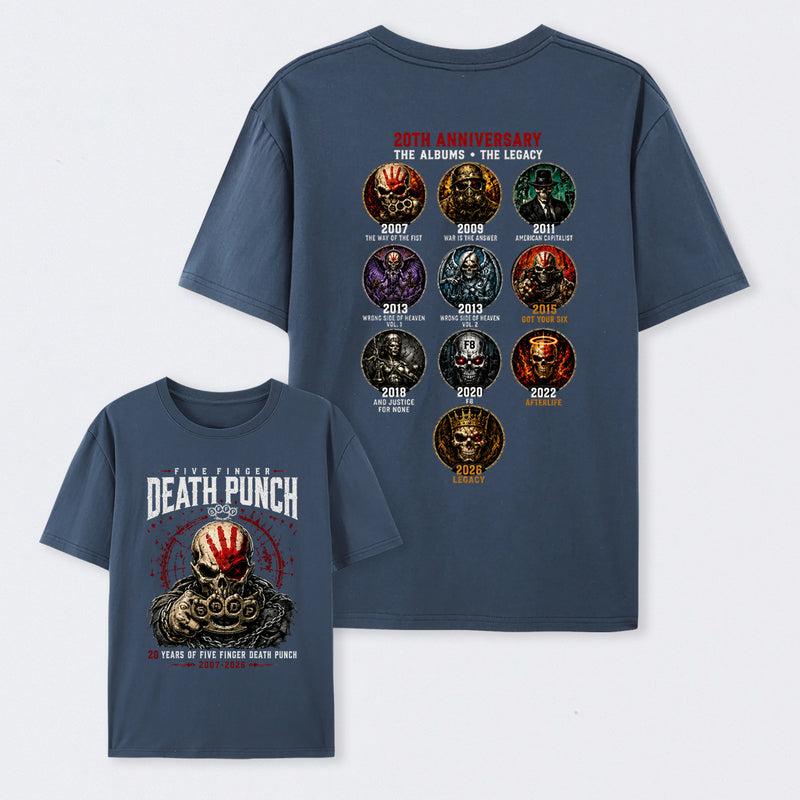 Five Finger Death Punch FFDP 20th Anniversary T-Shirt