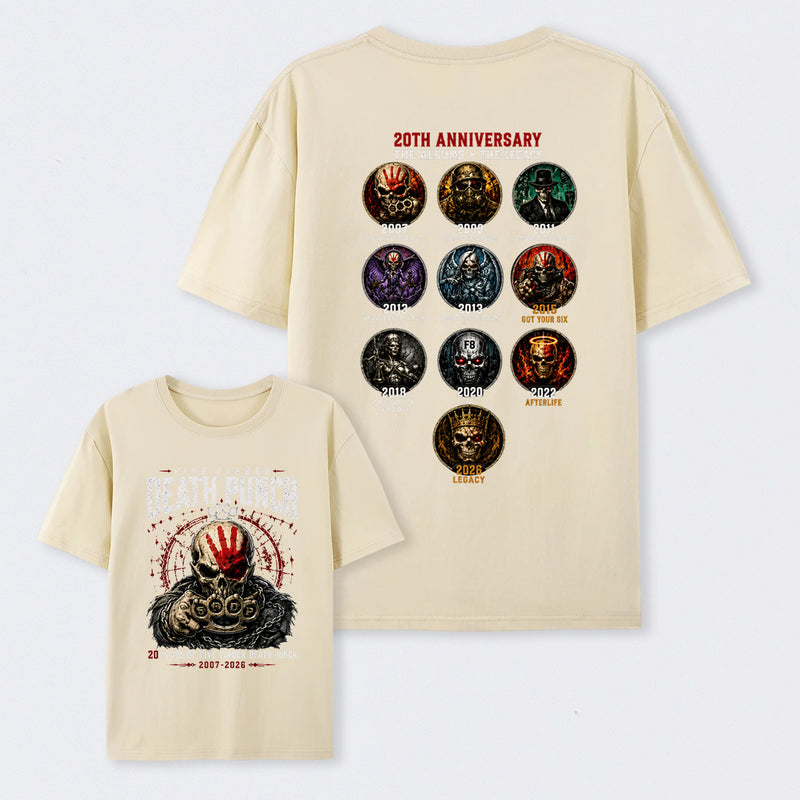 Five Finger Death Punch FFDP 20th Anniversary T-Shirt