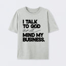 Mind My Biz Prayer Vibe Screen Print T-Shirt