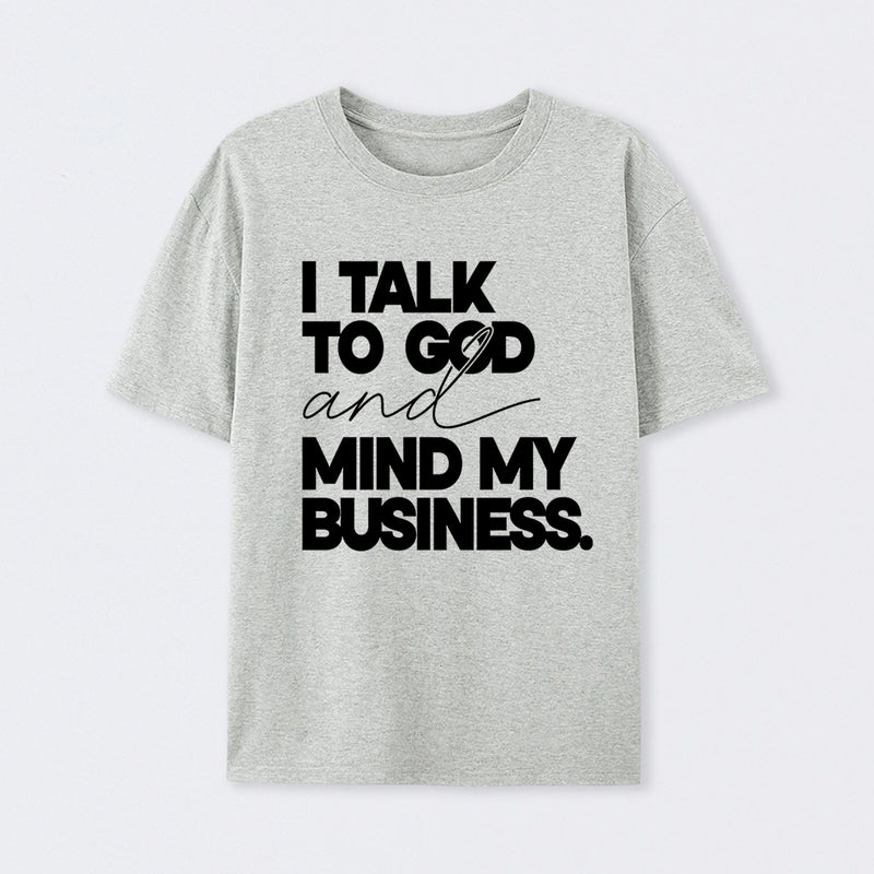 Mind My Biz Prayer Vibe Screen Print T-Shirt