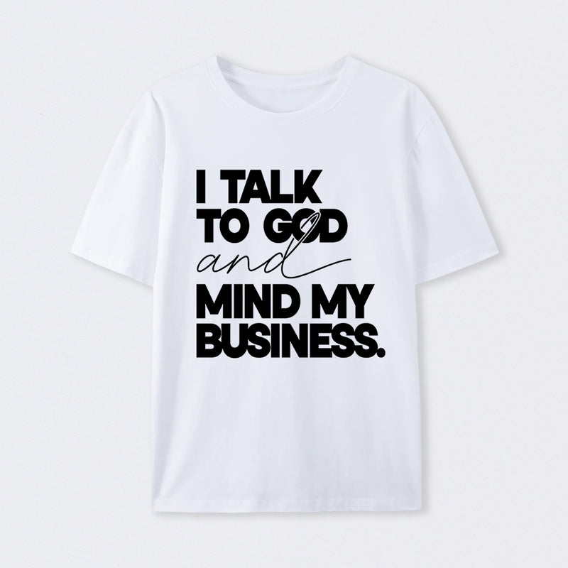 Mind My Biz Prayer Vibe Screen Print T-Shirt