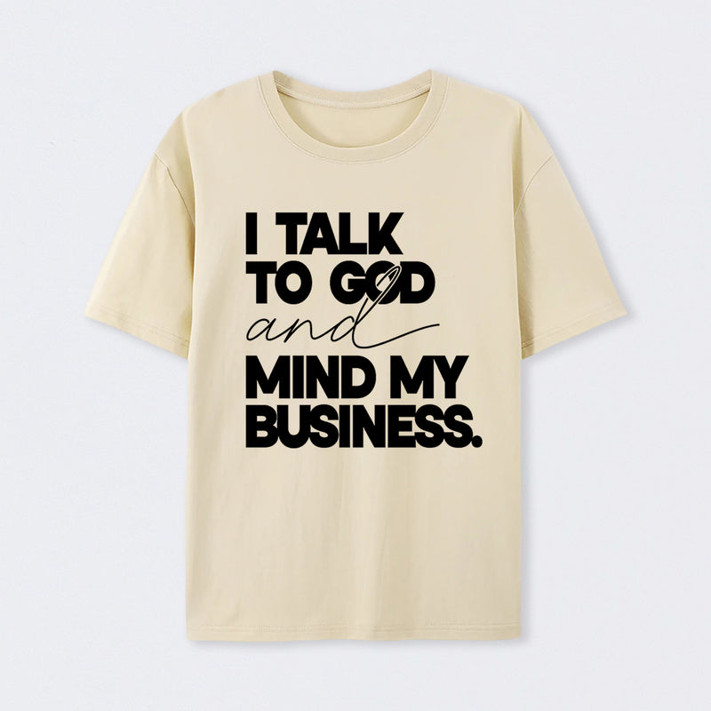 Mind My Biz Prayer Vibe Screen Print T-Shirt