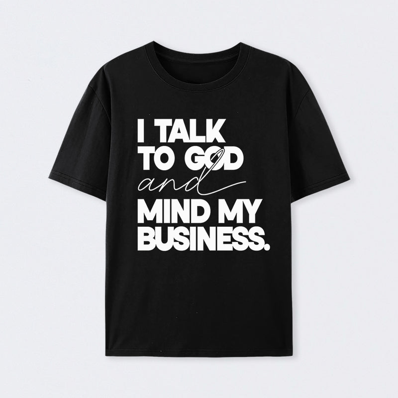 Mind My Biz Prayer Vibe Screen Print T-Shirt