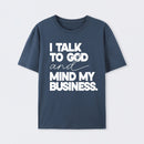 Mind My Biz Prayer Vibe Screen Print T-Shirt