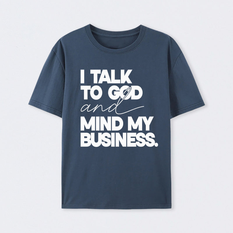 Mind My Biz Prayer Vibe Screen Print T-Shirt