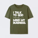 Mind My Biz Prayer Vibe Screen Print T-Shirt