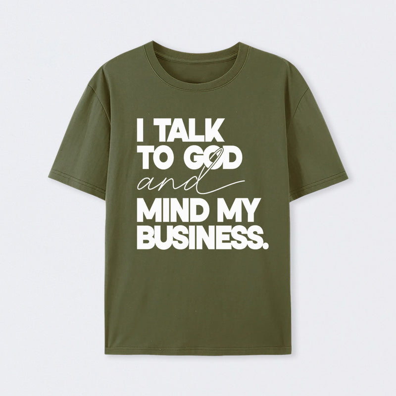 Mind My Biz Prayer Vibe Screen Print T-Shirt
