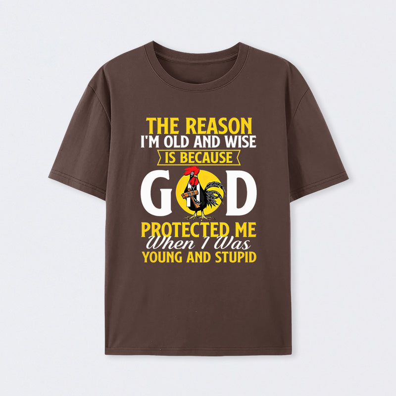 God Protected Me Graphic Christian Faith Humor T-Shirt