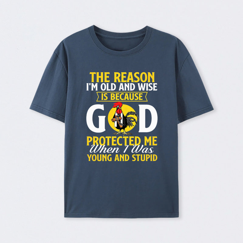 God Protected Me Graphic Christian Faith Humor T-Shirt