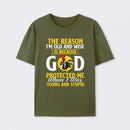 God Protected Me Graphic Christian Faith Humor T-Shirt