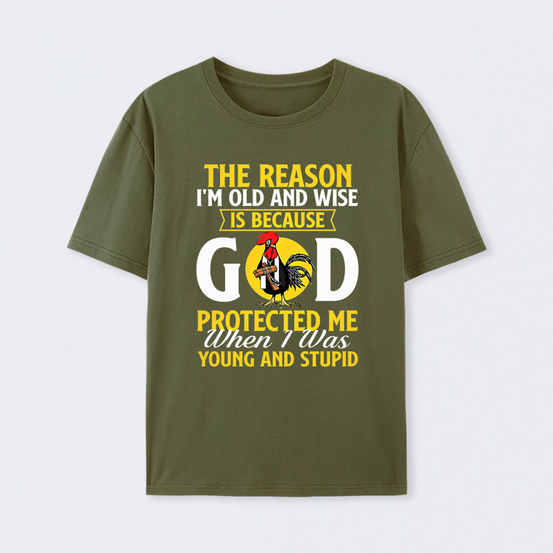 God Protected Me Graphic Christian Faith Humor T-Shirt