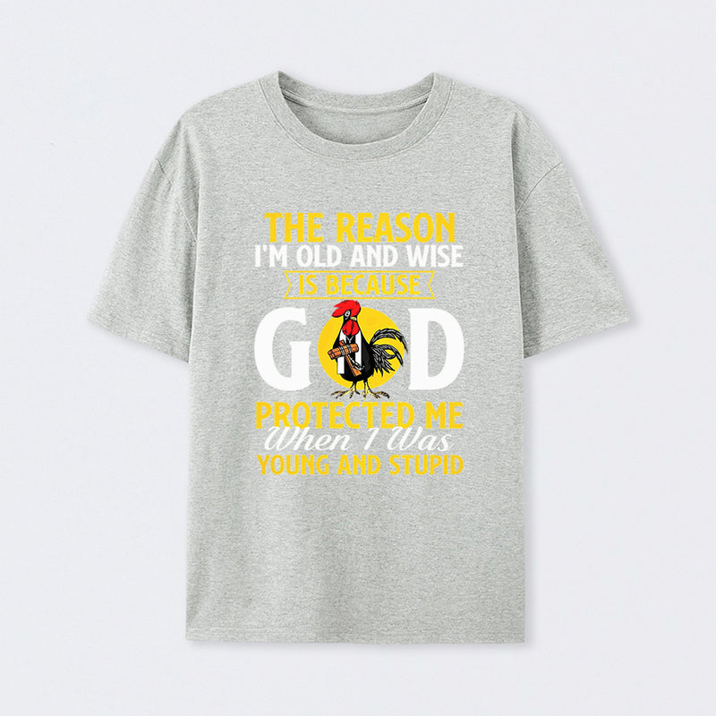 God Protected Me Graphic Christian Faith Humor T-Shirt