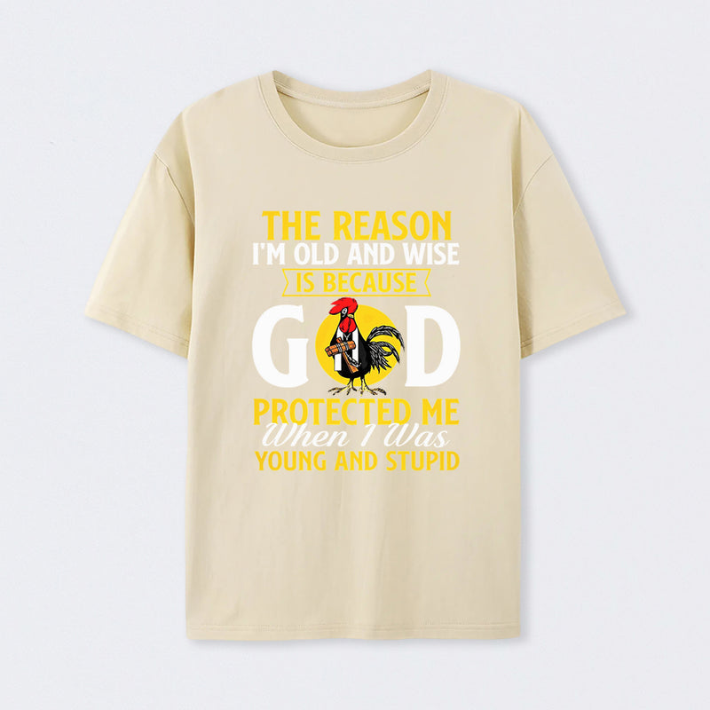 God Protected Me Graphic Christian Faith Humor T-Shirt