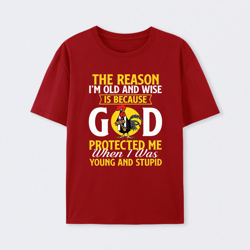 God Protected Me Graphic Christian Faith Humor T-Shirt