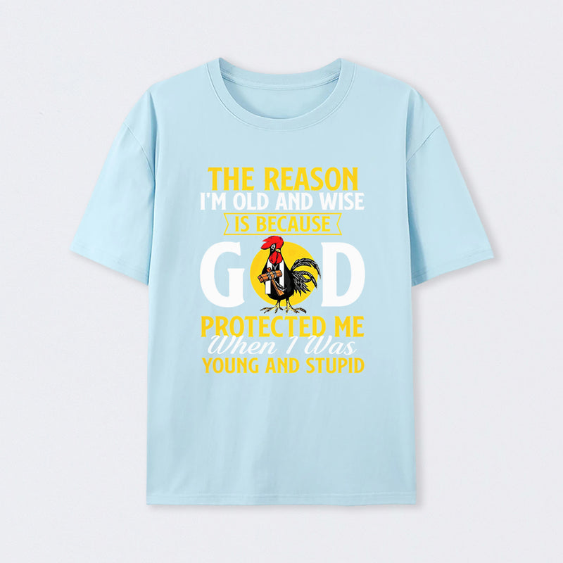 God Protected Me Graphic Christian Faith Humor T-Shirt