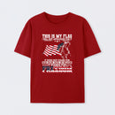 Soldier Silhouette USA Flag Patriotic T-Shirt