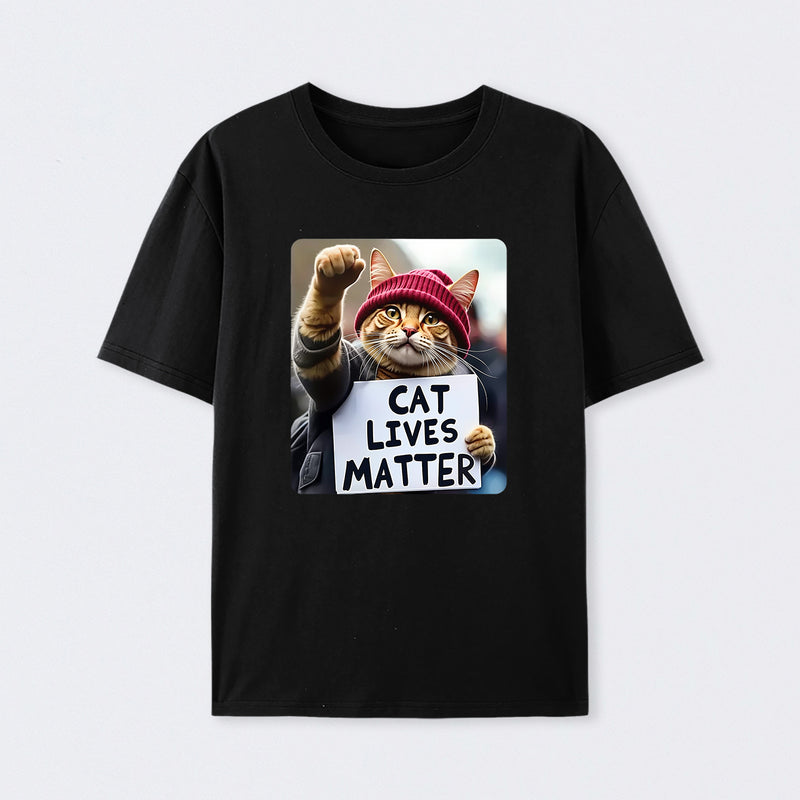Cat Lives Matter Protest Cat T-Shirt