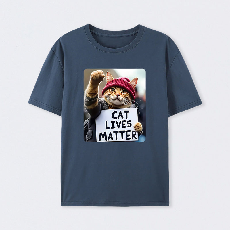 Cat Lives Matter Protest Cat T-Shirt