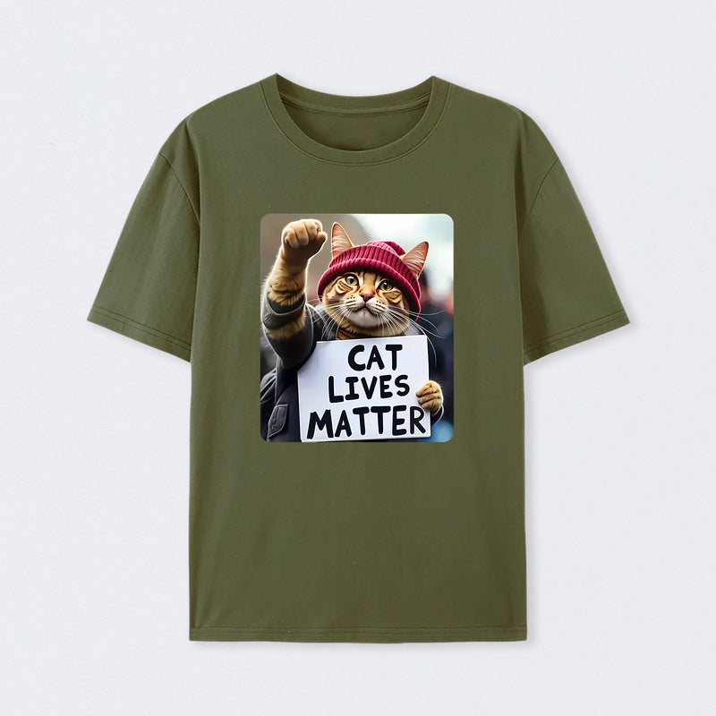 Cat Lives Matter Protest Cat T-Shirt