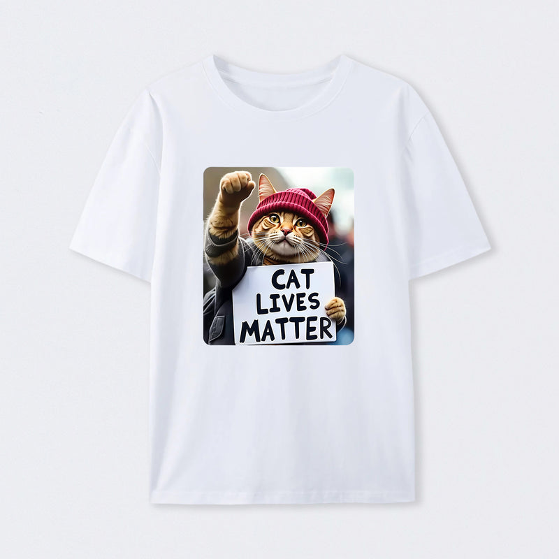 Cat Lives Matter Protest Cat T-Shirt
