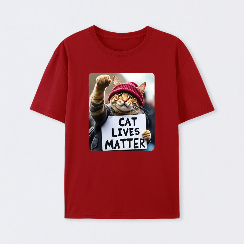 Cat Lives Matter Protest Cat T-Shirt