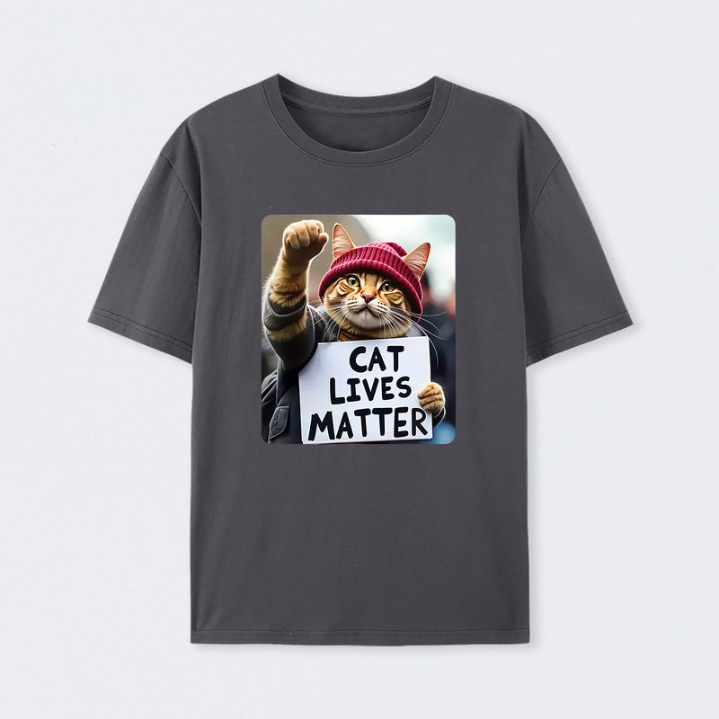 Cat Lives Matter Protest Cat T-Shirt